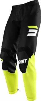 Shot Raw Burst Motocross Pants, black-yellow, Size 30, black-yellow, Size 30