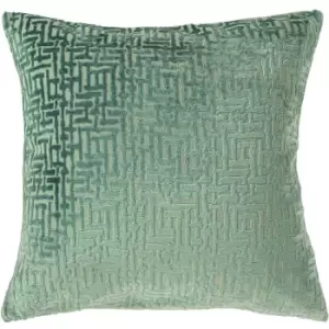 Paoletti Delphi Cushion Cover (One Size) (Mint) - Mint