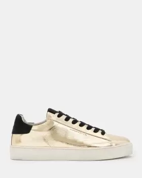 AllSaints Shana Metallic Low Top Leather Sneakers