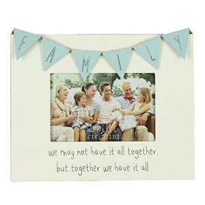 6" x 4" - Love Life Bunting Photo Frame - Family