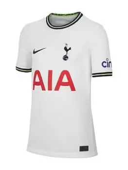 Nike Tottenham Youth 22/23 Home Short Sleeved Stadium Jersey, White, Size L