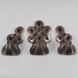 Round Celtic Hooks Bronze (Set of 3)