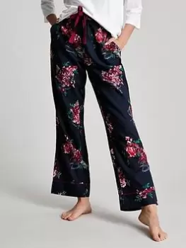 Joules Luna Light Floral Pyjama Pants - Navy, Size XL, Women