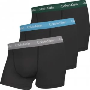 Calvin Klein Stretch Trunks 3 Pack - Black/Jade/Silv