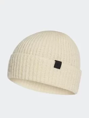 adidas Cuff Beanie, White/Black, Size M/L, Women