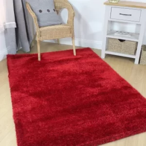 Velvet Rug Red