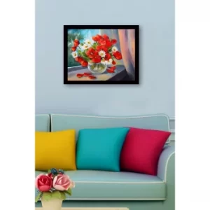 SC0604 Multicolor Decorative Framed MDF Painting