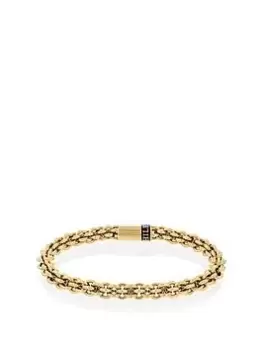 Tommy Hilfiger Mens Gold Plated Chain Bracelet