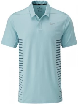 Mens Nike Dry Print Polo Ocean