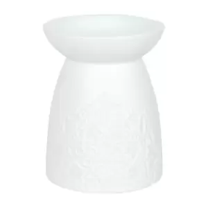 White Ceramic Mandala Oil Burner