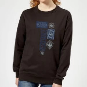 Star Wars The Resistance Black Womens Sweatshirt - Black - XXL