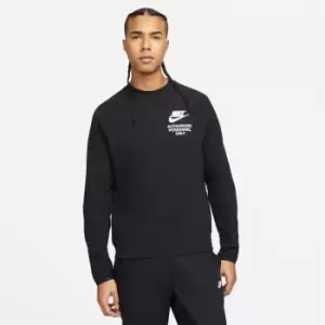 Nike Sportswear Mens Fleece Crew Sweater - Black