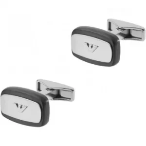 Emporio Armani EGS2185040 Carbon Stripe Cufflinks