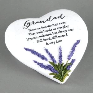 Thoughts Of You 'Grandad' Memorial Heart Stone