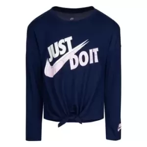 Nike Long Sleeve JDI T Shirt Infant Girls - Blue