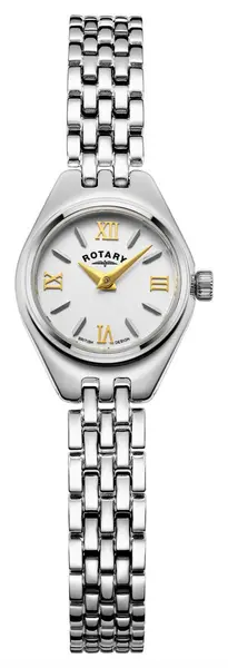 Rotary LB05125/70 Balmoral White Dial Stainless Steel Watch