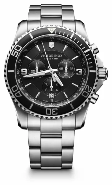 Victorinox 241695 Mens Maverick Chronograph Stainless Steel Watch