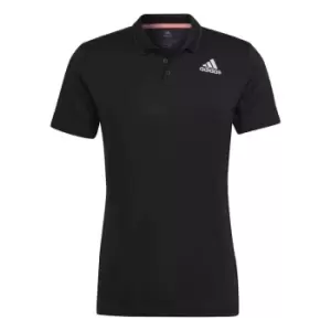 adidas Tennis Freelift Polo Shirt Mens - Black