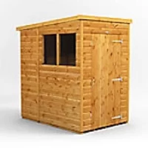 Power Garden Shed 46PP Golden Brown 4x6