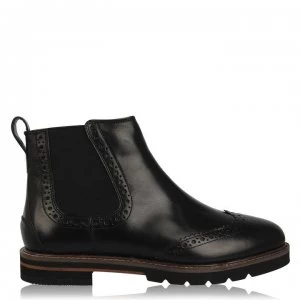 Firetrap Brogue Chelsea Boots Ladies - Black