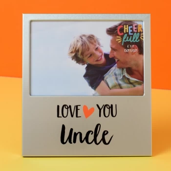 6" x 4" - Cheerfull Aluminium Photo Frame - Uncle