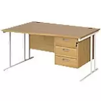 Dams International Wave Desk MC14WLP3WHO 1,400 x 725 x 800 - 990 mm