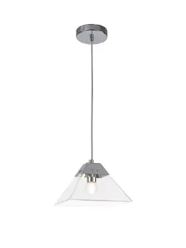 Dome Ceiling Pendant Small, E14, Polished Chrome