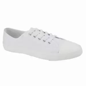 Dek Mens Latha Plimsolls (8 UK) (White)