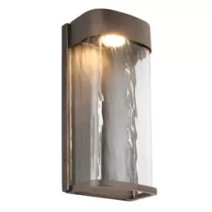 Outdoor IP44 Wall Light Sconce Antique Bronze LED 14W Bulb External d00619