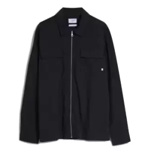 Farah Goto Zip Shirt - Black