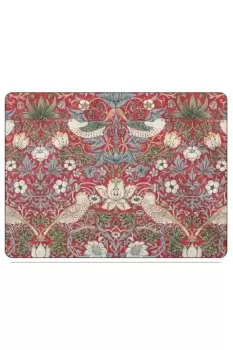 Pimpernel Strawberry Thief Red Placemats Set of 6