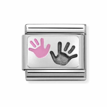 Nomination CLASSIC Silvershine Parent & Child Hands Charm 330208/42 *