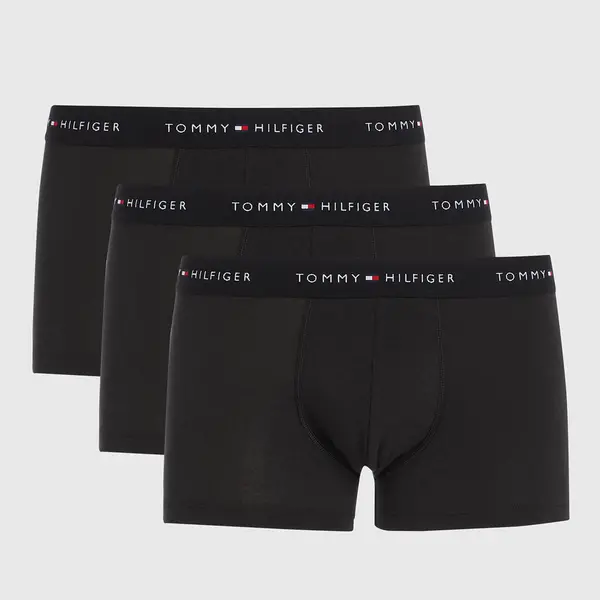 Tommy Hilfiger Three-Pack Stretch-Cotton Boxer Trunks - XXL Black Underwear and Nightwear male UM0UM027630SK XXL