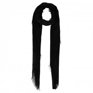 Guess Peony Logo Kefiah Scarf - Black