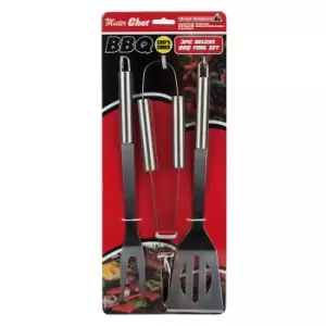 3 Piece Deluxe BBQ Tool Set