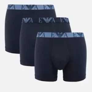 Emporio Armani Three-Pack Stretch-Cotton Jersey Longline Boxers - XL