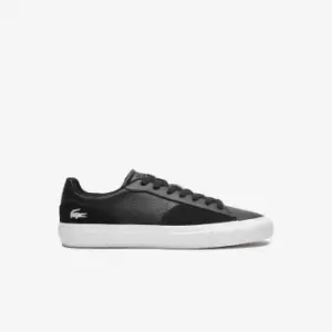 Mens Lacoste L006 Leather Trainers Size 8 UK Black & White