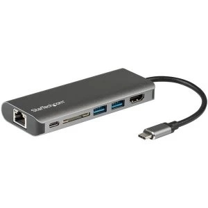 StarTech USB C Multiport Adapter with HDMI SD Reader 2xA 1xC PD 3.0