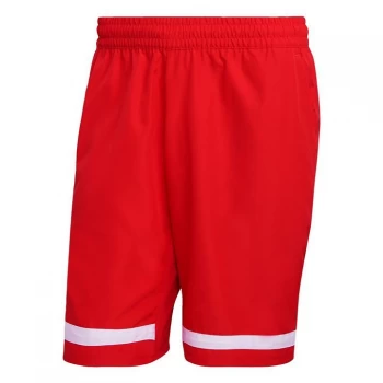 adidas Tennis Club Shorts - Vivid Red / White