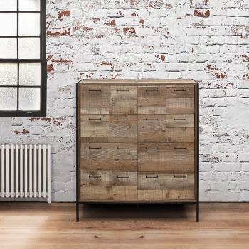 Urban Rustic 8 Drawer Merchant Chest - Natural Natural