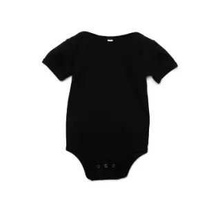 Bella + Canvas Baby Jersey Short Sleeve Onesie (18-24 Months) (Black)