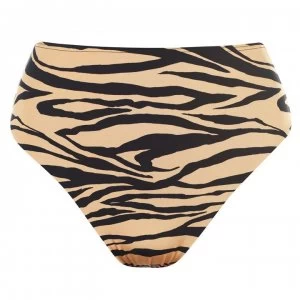 Biba Icon High Leg Bikini Briefs - Tiger Print