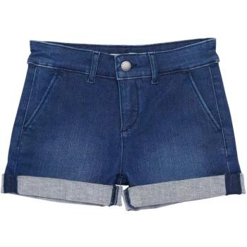 Barbour Girls Essential Denim Shorts - Blue