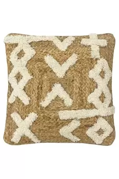 Camfa Braided Tufted Jute Cushion