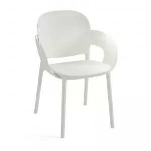 Everly multi-purpose chair with arms pack of 2 - white EVE101H-WH