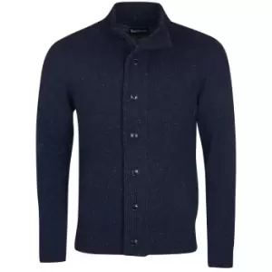 Barbour Mens Essential Tisbury Zip Through Cardigan Navy XL