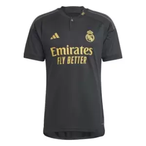 adidas Real Madrid Third Shirt 2023 2024 Adults - Black