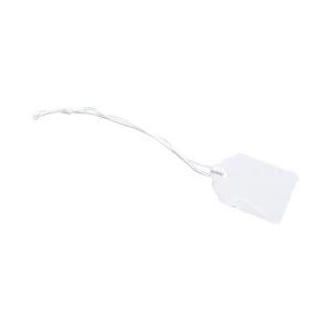 Strung Tickets Durable 37mm x 24mm White 1 x Pack of 1000