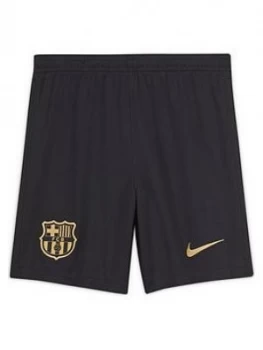 Nike Youth Barcelona 20/21 Away Shorts - Black/Gold, Size S