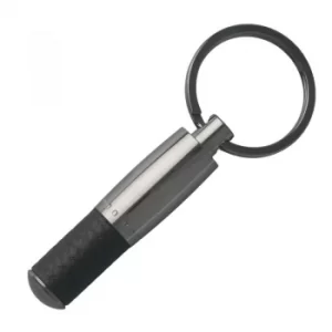 Hugo Boss Pens Base metal Pure Leather Black Keyring